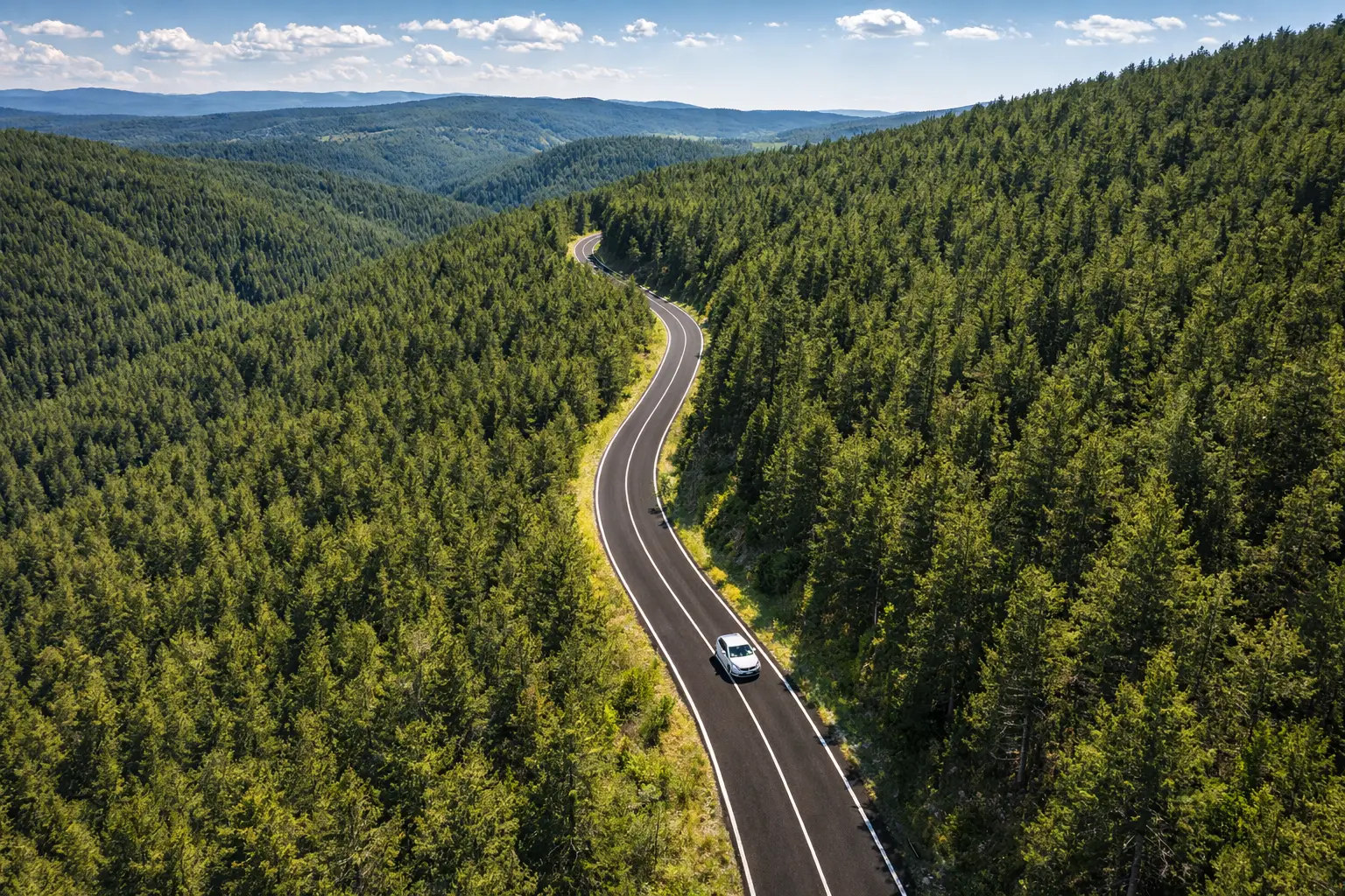 Yozgat çevresinde yol görüntüsü